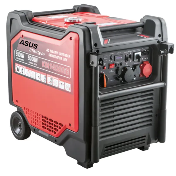 גנרטור מושתק בנזין חירום חד פאזי 10000W בהפעלת ATS אוטומטי + שלט